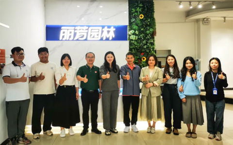 广东茂名农林科技职业学院到访丽芳园林开展校企交流