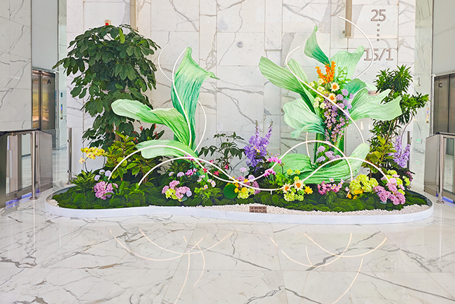 立白中心春季植物造景