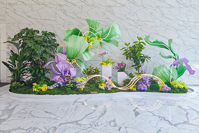 立白中心春季植物造景