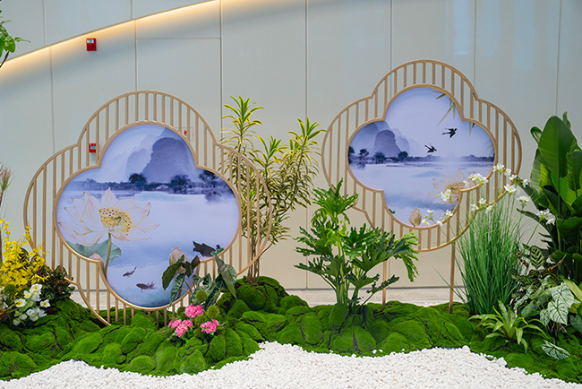 阿道夫总部中心绿植造景